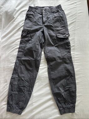 Women’s Cargo Jogger Pants - Charcoal Gray